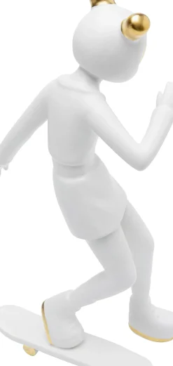 Dekorfigur Skating Astronaut - Vit, 33cm - KARE Design