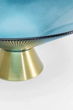 Dekor Skål Birdie - Blå/Mässing, Ø11cm - KARE Design