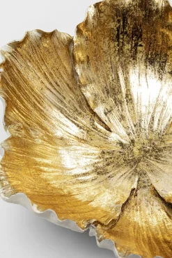 Dekor Skål Flower Bloom Cream Guld Ø25cm - KARE Design