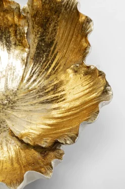 Dekor Skål Flower Bloom Cream Guld Ø20cm - KARE Design