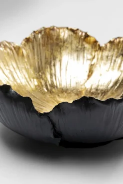 Dekor Skål Flower Bloom Svart Guld Ø25cm - KARE Design
