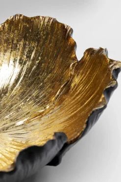 Dekor Skål Flower Bloom Svart Guld Ø25cm - KARE Design