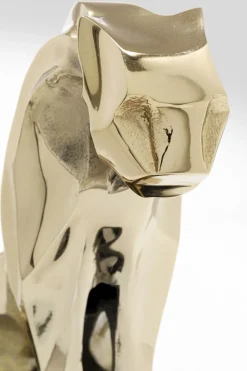 Dekor Skulptur Lion - Guld/Svart marmor, 34cm - KARE Design
