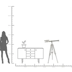 Dekor Telescope Silver - 125cm - KARE Design