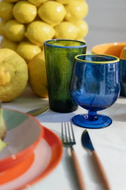 Dricksglas Bubbles - Grön, 14cm - KARE Design