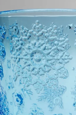 Dricksglas Ice Flowers - Blå - KARE Design