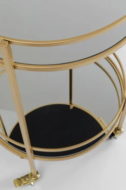 Drinkvagn Emilia Rund - Guld/ Spegelglas - KARE Design