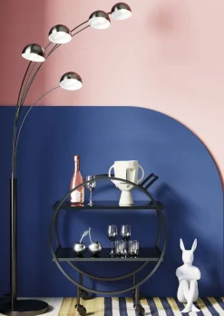 Drinkvagn Loft - Svart Stål/Glas - KARE Design