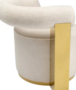 Fåtölj Amuse - Cremevit/Guld - KARE Design