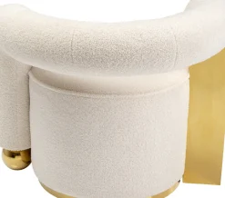 Fåtölj Amuse - Cremevit/Guld - KARE Design