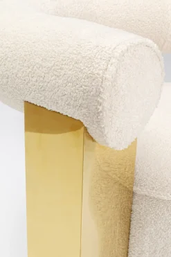 Fåtölj Amuse - Cremevit/Guld - KARE Design