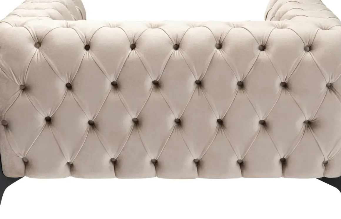 Fåtölj Bellissima Velvet - Beige, 120cm - KARE Design