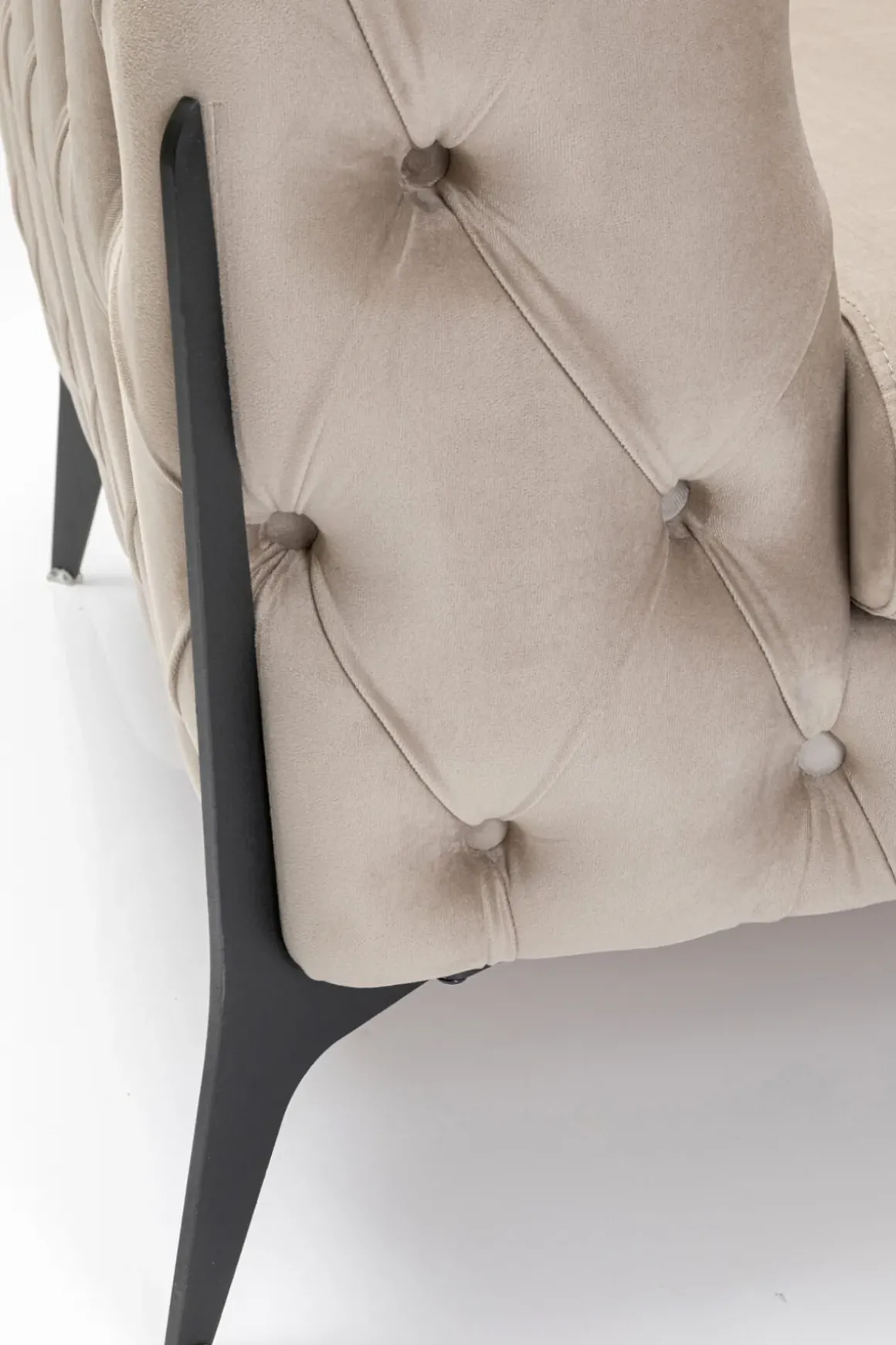 Fåtölj Bellissima Velvet - Beige, 120cm - KARE Design