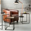 Fåtölj Cigarr Lounge - Brun Läder - KARE Design