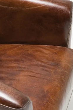 Fåtölj Cigarr Lounge - Brun Läder - KARE Design