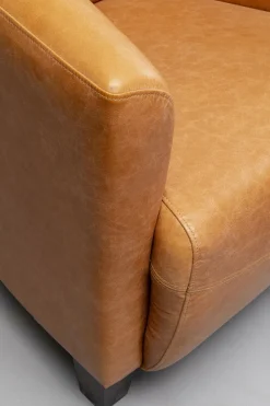 Fåtölj Cigarr Lounge - Ljusbrunt Läder - KARE Design