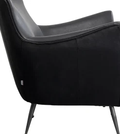 Fåtölj Goldfinger Smart - Svart Läder - KARE Design