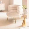 Fåtölj Livelli - Cremevit/Guld - KARE Design