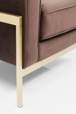 Fåtölj Loft - Brun Sammet/Mässing - KARE Design