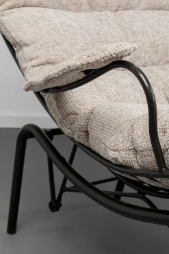 Fåtölj med Pall Vienna - Swing Beige - KARE Design