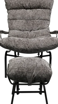 Fåtölj med Pall Vienna - Swing Grå - KARE Design