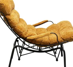 Fåtölj med Pall Vienna - Swing Gul - KARE Design