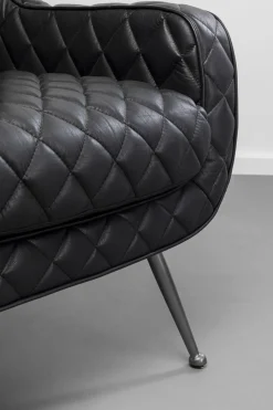 Fåtölj Nonna Smart - Svart Läder - KARE Design