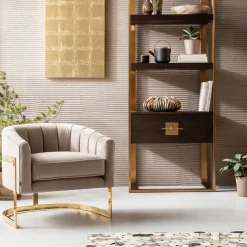 Fåtölj Rure Elegance - Beige/Mässing - KARE Design