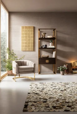 Fåtölj Rure Elegance - Beige/Mässing - KARE Design