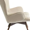 Fåtölj Vicky - Beige/Brunbetsade Ben - KARE Design