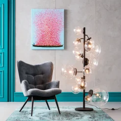 Fåtölj Vicky - Grå Sammet/Svarta Ben - KARE Design
