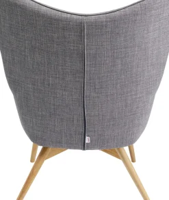 Fåtölj Vicky - Grå/Träben - KARE Design