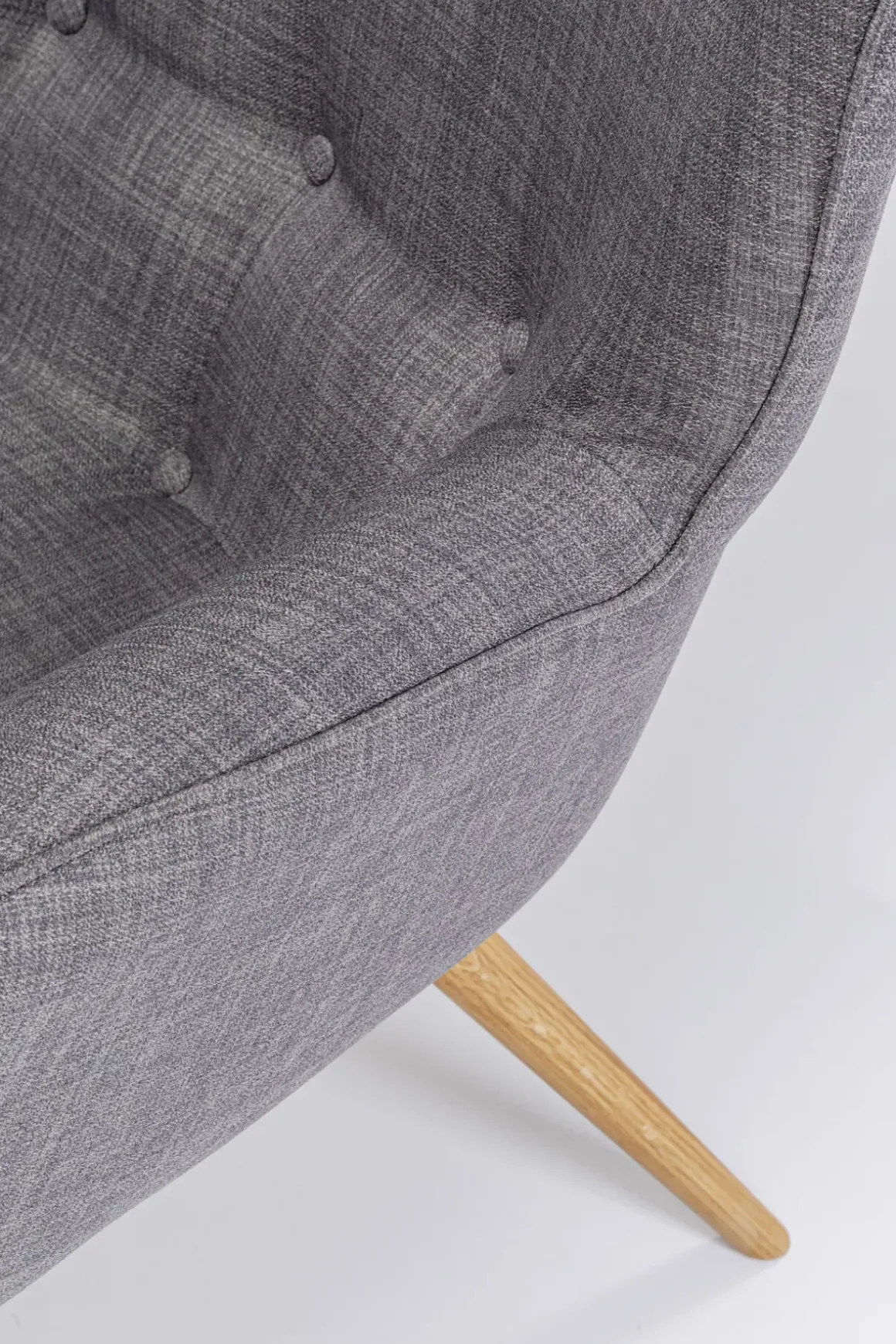 Fåtölj Vicky - Grå/Träben - KARE Design