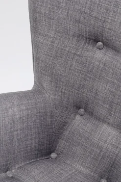 Fåtölj Vicky - Grå/Träben - KARE Design