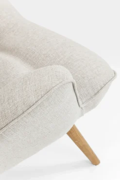 Fåtölj Vicky - Ljus Beige/Träben - KARE Design