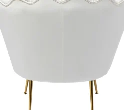 Fåtölj Water Lily - Beige/ Mässningsben - KARE Design