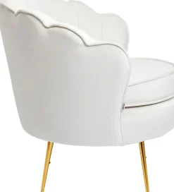 Fåtölj Water Lily - Beige Sammet - KARE Design