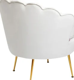 Fåtölj Water Lily - Beige Sammet - KARE Design