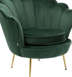 Fåtölj Water Lily - Guld/Mörkgrön - KARE Design