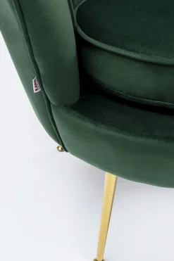 Fåtölj Water Lily - Guld/Mörkgrön - KARE Design