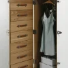 Garderob Cosmopolitan Croco - Trunk Vit/Askfaner, 145cm - KARE Design