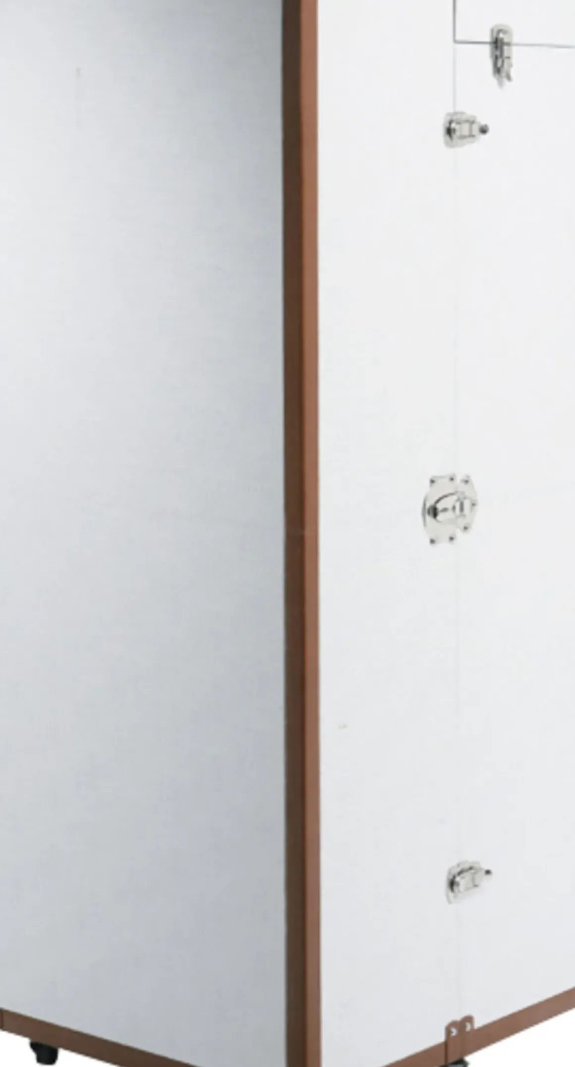Garderob Cosmopolitan Croco - Trunk Vit/Askfaner, 145cm - KARE Design