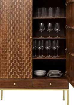Garderob Muskat - Högskåp i Orientalisk Stil, 180x115cm - KARE Design