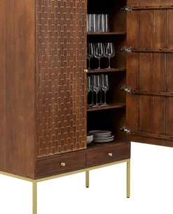 Garderob Muskat - Högskåp i Orientalisk Stil, 180x115cm - KARE Design