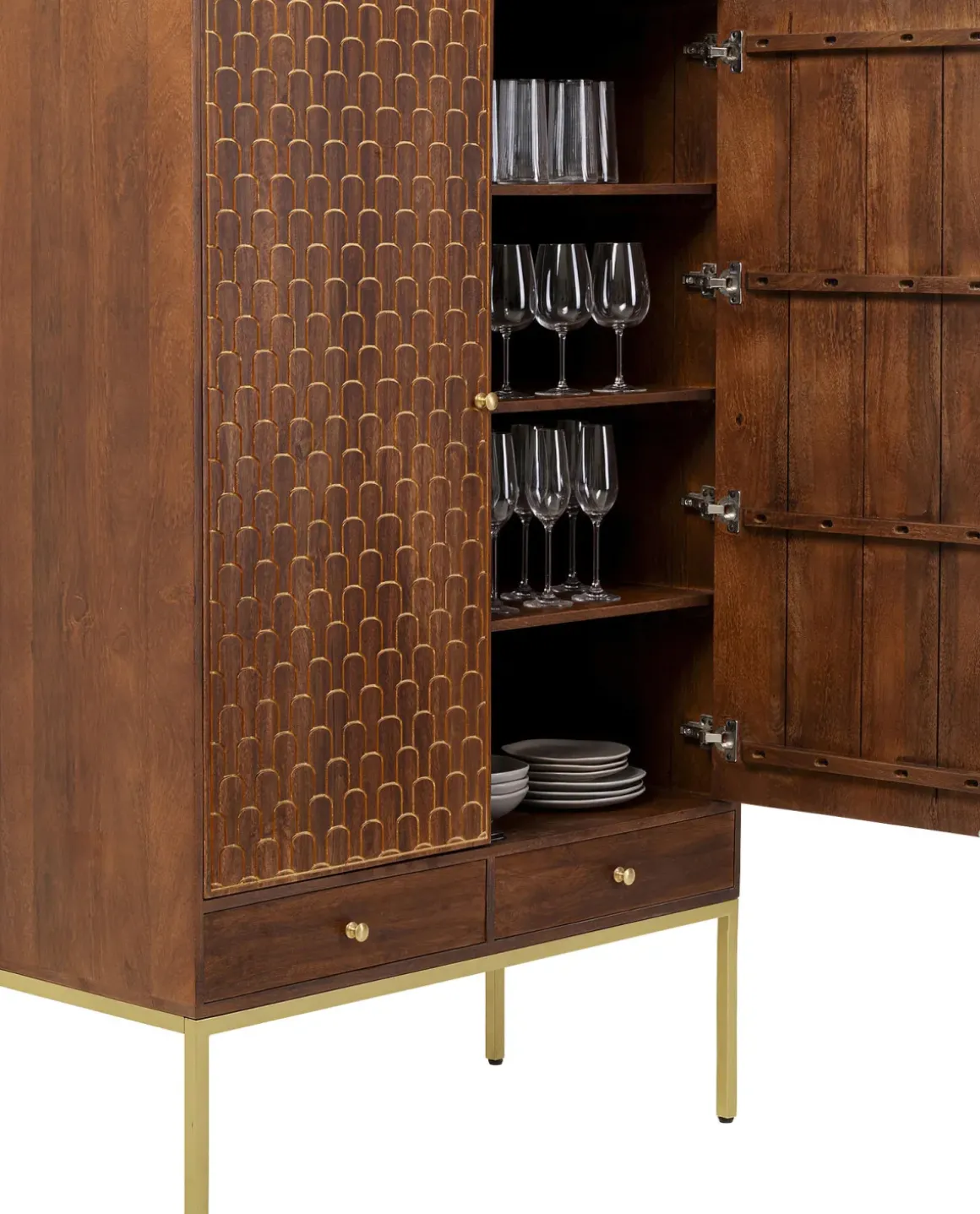 Garderob Muskat - Högskåp i Orientalisk Stil, 180x115cm - KARE Design