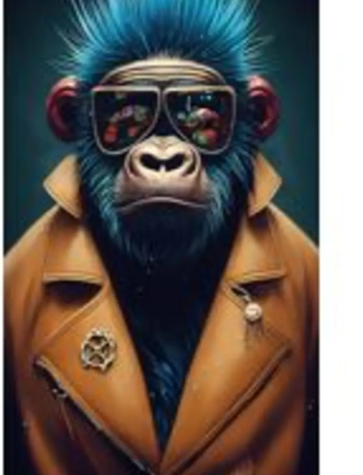 Glastavla Fashion Gorilla - 60x80cm - KARE Design