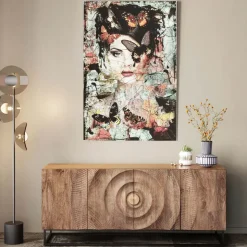 Glastavla Lady Butterfly, 100x150cm - KARE Design