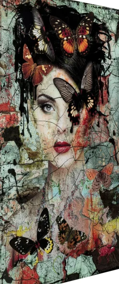 Glastavla Lady Butterfly, 100x150cm - KARE Design