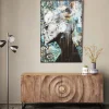 Glastavla Lady Flower, 100x150cm - KARE Design
