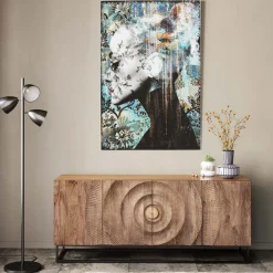 Glastavla Lady Flower, 100x150cm - KARE Design